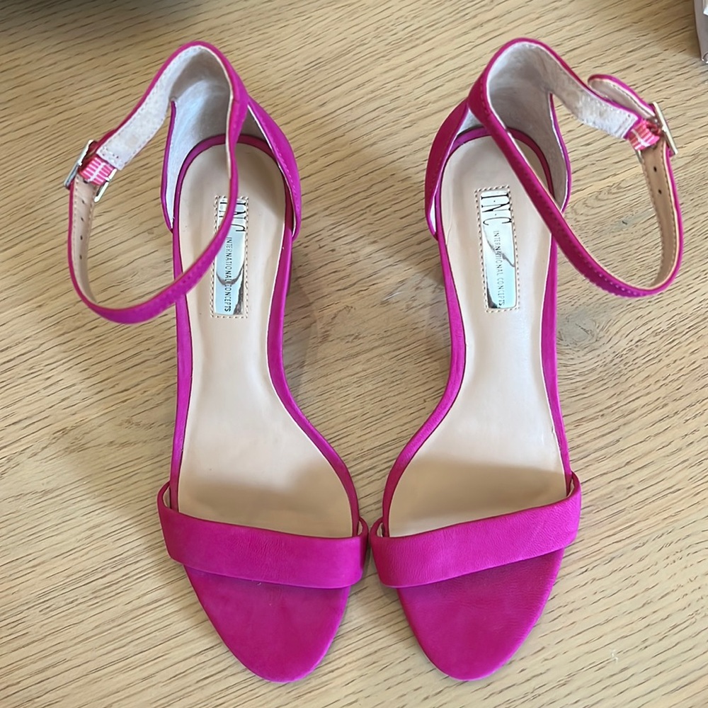 I•N•C Pink Suede Heels